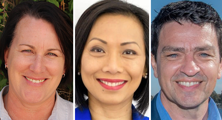 Liz Habermann, Dai Le, and Rob Priestly (Images: Supplied)