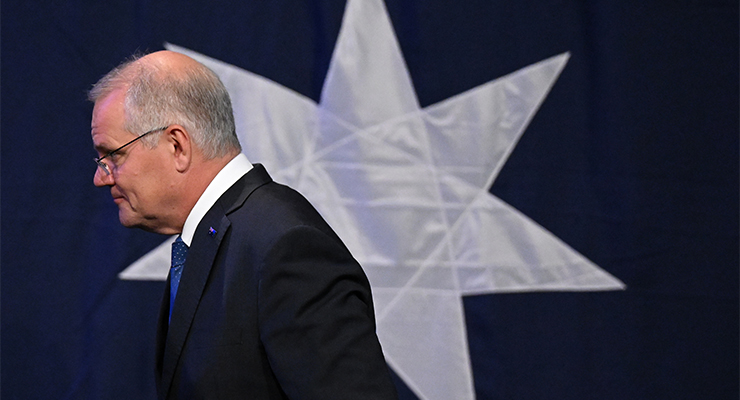 Outgoing prime minister Scott Morrison (Image: AAP/Dean Lewins)