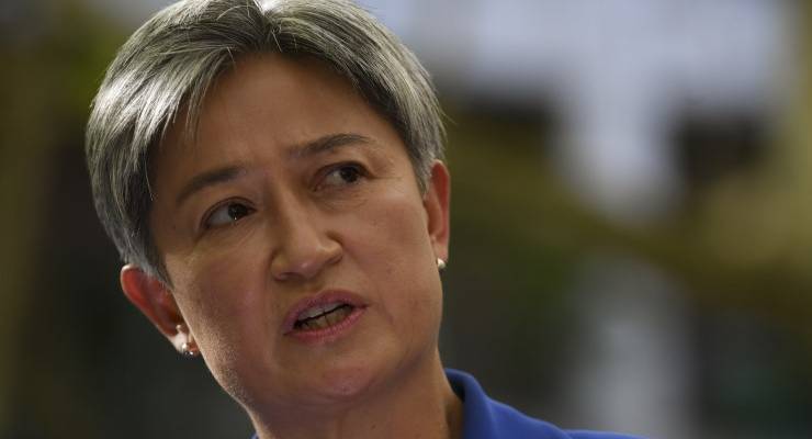 Foreign Affairs Minister Penny Wong in Adelaide, Monday, May 9, 2022. (Image: AAP/Lukas Coch)