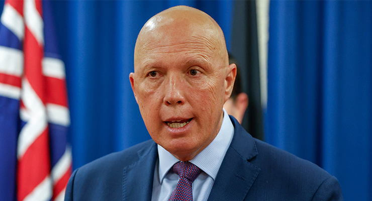 Opposition leader Peter Dutton (Image: AAP/Russell Freeman)