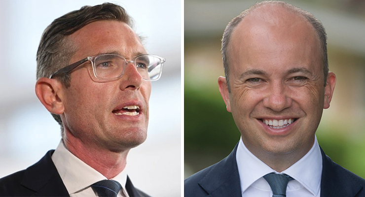 NSW Premier Dominic Perrottet and NSW Treasurer Matt Kean (Image: AAP/Dan Himbrechts/Liberal Party)
