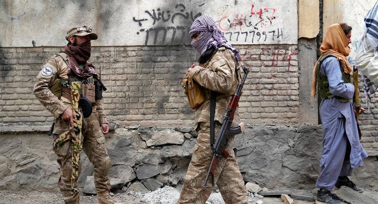 Taliban fighters in Kabul, Afghanistan (Image: AAP/AP/Ebrahim Noroozi)