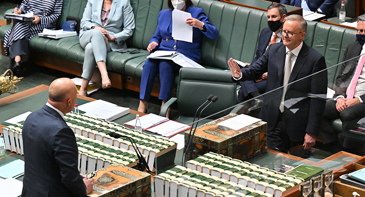Opposition Leader Peter Dutton and Prime Minister Anthony Albanese (Image: AAP/Mick Tsikas)