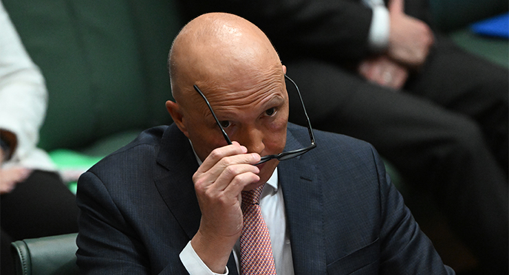 Leader of the Opposition Peter Dutton (Image: AAP/Mick Tsikas)