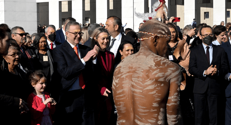 A smoking ceremony at the opening of the 47th Parliament (Image: AAP/Mick Tsikas)
