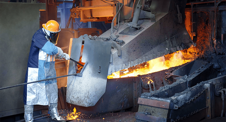 The Mount Isa Glencore copper smelter furnace (Image: Glencore)