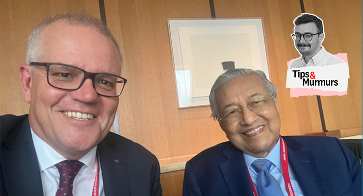 Scott Morrison and former prime minister of Malaysia Mahathir Mohamad (Image: Scott Morrison/Facebook)