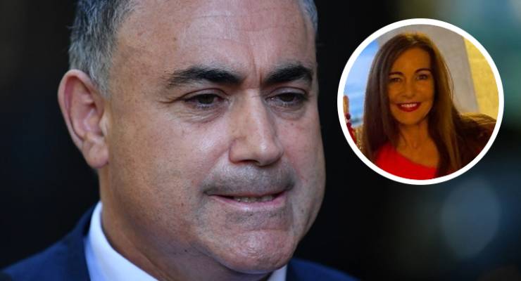 Former NSW deputy premier John Barilaro and Jennifer Lugsdin (Image: AAP/Joel Carrett/LinkedIn)