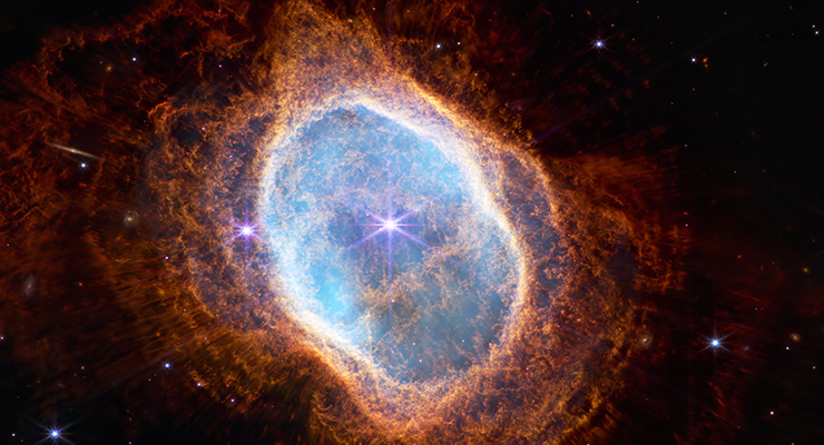 The southern ring nebula as photographed by the JWST (Image: NASA, ESA, CSA, and STScI)