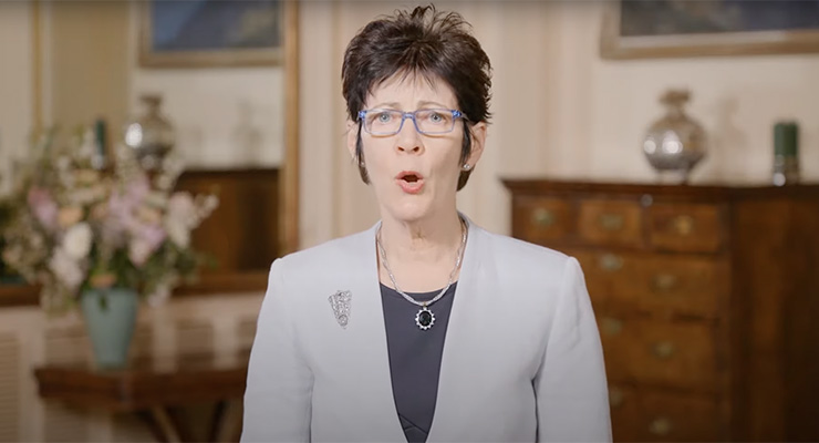 Her Excellency Mrs Hurley (Image: Governor-General of Australia/YouTube)