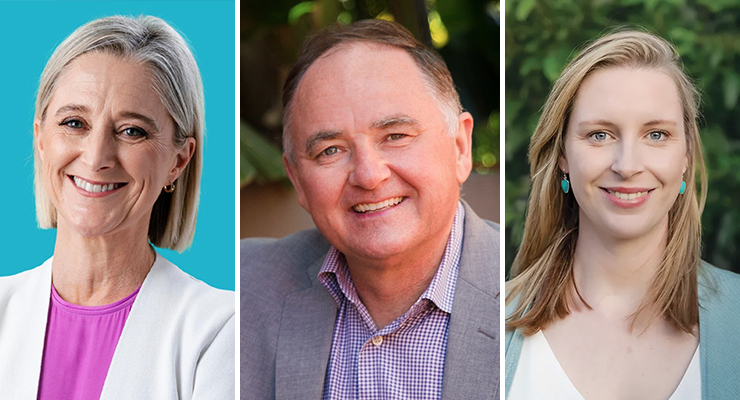 Sophie Torney, Clarke Martin, and Kate Lardner (Images: Facebook/Supplied)