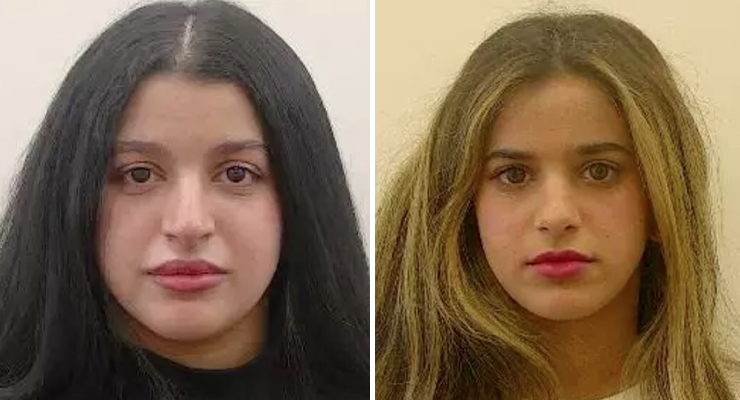 NSW Police released this image of Asra Abdullah Alsehli (left), 24, and Amaal Abdullah Alsehli (right), 23, after their bodies were found inside a unit in Canterbury in Sydney's south-west (Image: NSW Police)