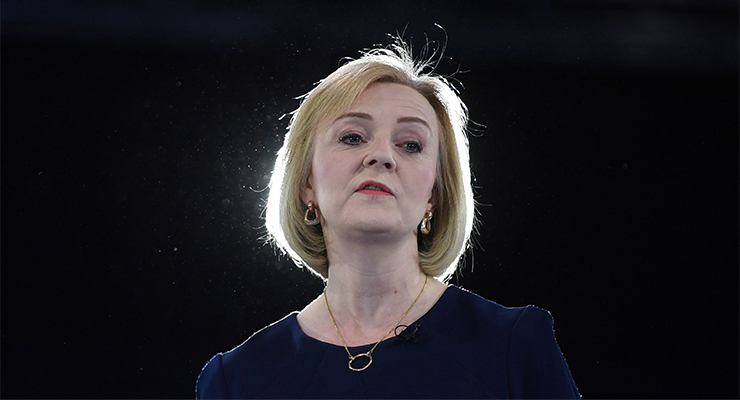 Tory leadership candidate Liz Truss (Image: AAP/EPA/Neil Hall)
