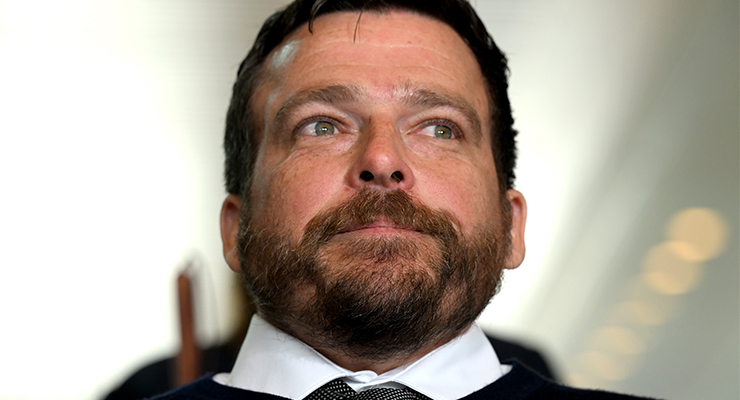 Former Paralympian and new NDIA chair Kurt Fearnley at Parliament House (Image: AAP/Mick Tsikas)