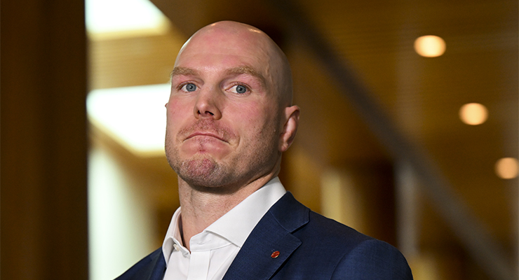 Independent Senator David Pocock (Image: AAP/Lukas Coch)