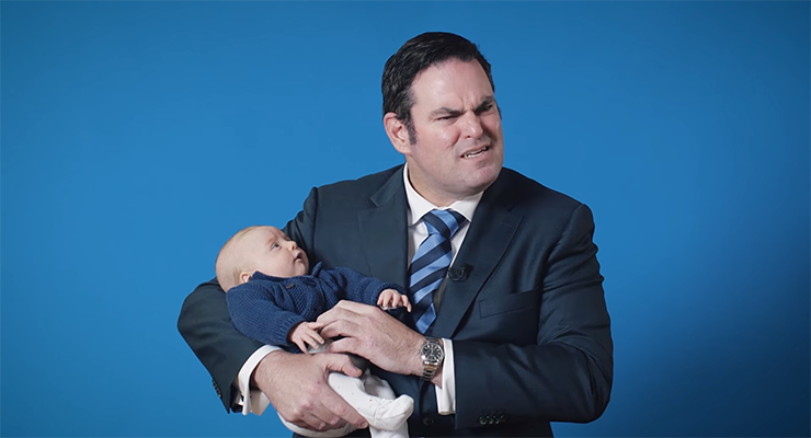Still from Lucas Moon's political advertisement (Image: Lucas Moon/Liberal Party)