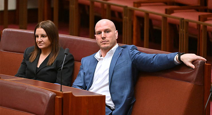 Jacqui Lambie and David Pocock (Image: AAP/Mick Tsikas)