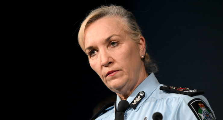 Queensland Police Commissioner Katarina Carroll on Monday (Image: (AAP/Darren England)
