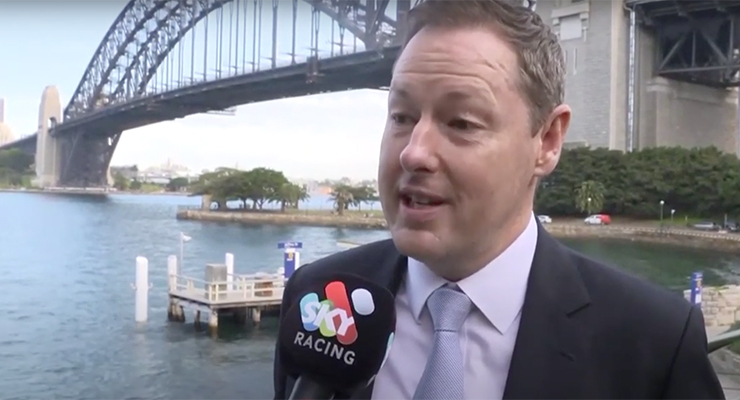 Tabcorp CEO Adam Rytenskild (Image: DogsTV/YouTube)