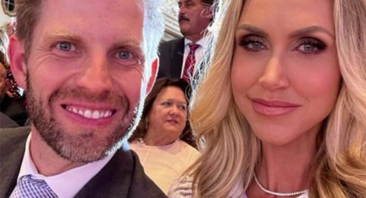 Gina Rinehart spotted at Donald Trump's 2024 campaign launch (Image: Instagram/Eric Trump)