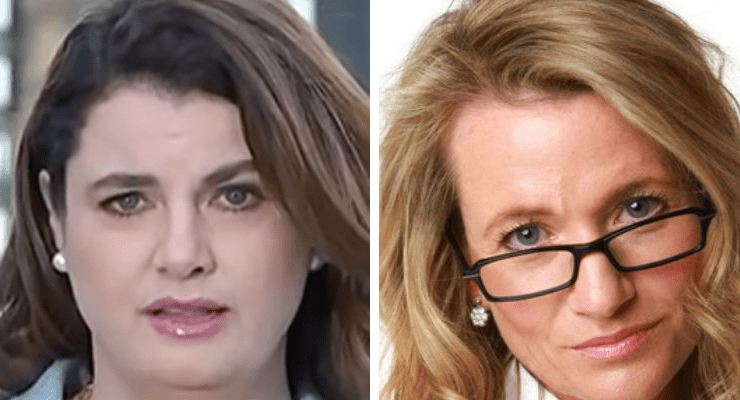 The ABC's Louise Milligan and The Australian's Janet Albrechtsen (Image: ABC/Australian)