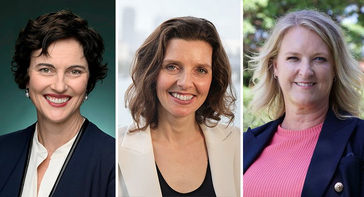 Kate Chaney, Allegra Spender and Kylea Tink (Image: Supplied)