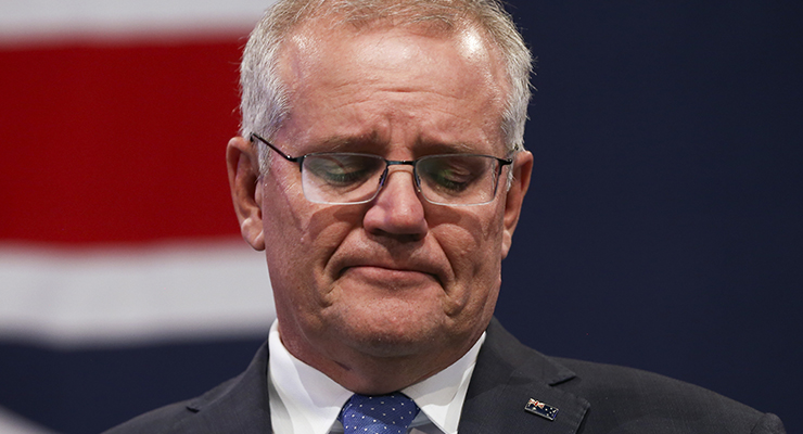 Former prime minister Scott Morrison (Image: AAP/AP/Nazanin Tabatabaee)