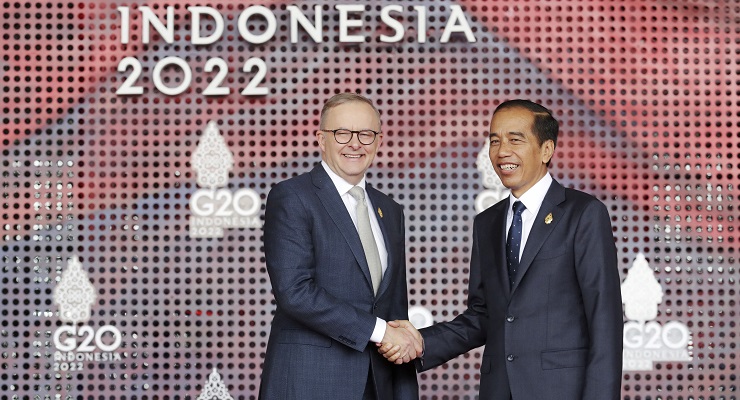 Joko Widodo Anthony Albanese G20
