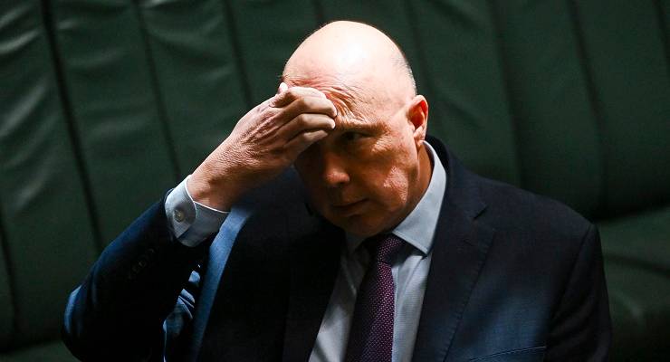 Opposition Leader Peter Dutton (Image: AAP/Lukas Coch)