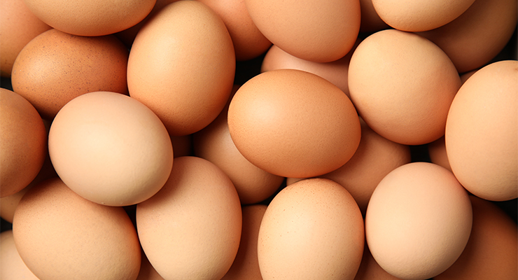 Pile of raw brown chicken eggs (Image: Adobe)