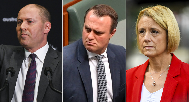 Josh Frydenberg, Tim Wilson and Kristina Keneally (Images: AAP)