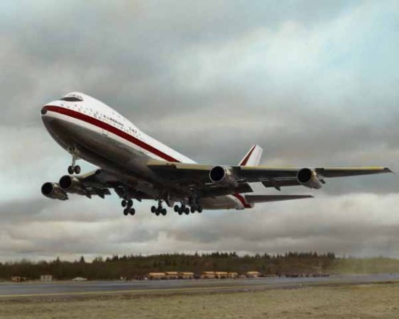 February 9, 1969, the jumbo jet age takes flight, photo by Boeing