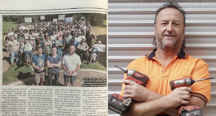 Herald Sun coverage of the protest and sovereign citizen Darren Bergwerf