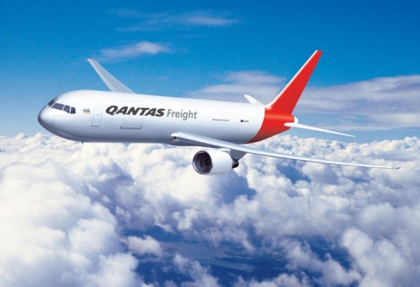 Qantas frighter! Yes it does look like the paint job on the old Northwest fleet as well