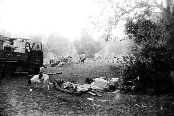 Camping on the bed of the Victoria River, 1966. Photo: Brian Manning Collection
