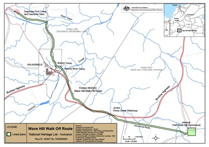 Wave Hill walk off route