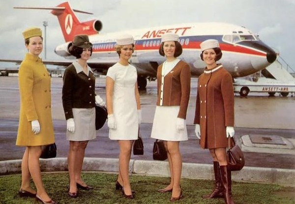 "All Australia would ever need" an Ansett-ANA 727, a found image 