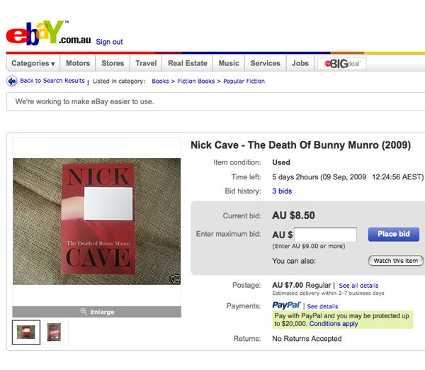 ebay-nick cave censored