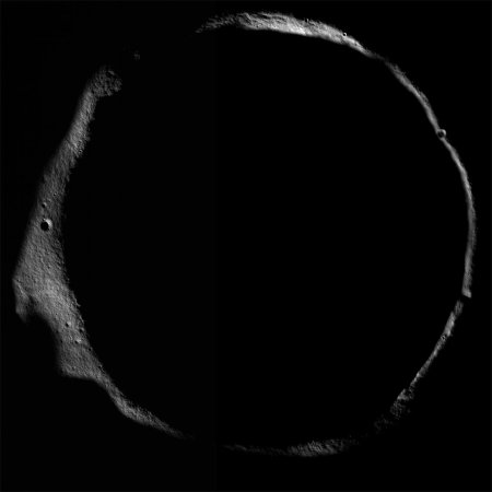 erlanger_reduce6x Erlanger Crater, 10 kilometres of deep wide perpetual darkness near the lunar north pole, image courtesy NASA