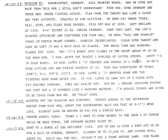 extract On this raid 60 other B-17s were lost