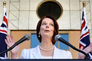 File photo: Julia Gillard (AAP: Dave Hunt)