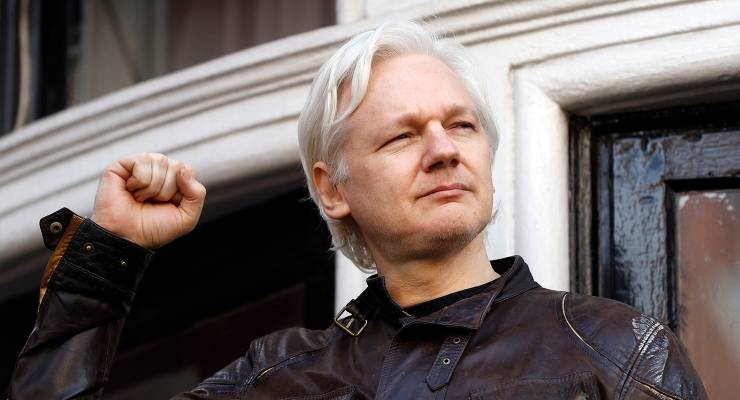 Julian Assange, 2017 (Image: AAP/AP/Frank Augstein)