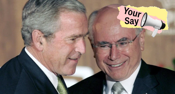 John Howard and George W Bush