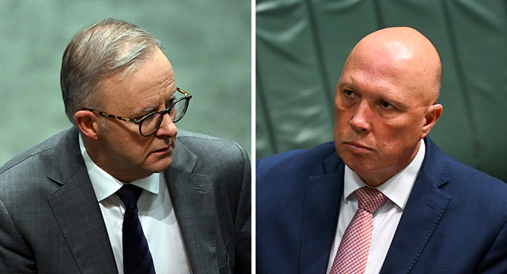 Anthony Albanese and Peter Dutton (Images: AAP)