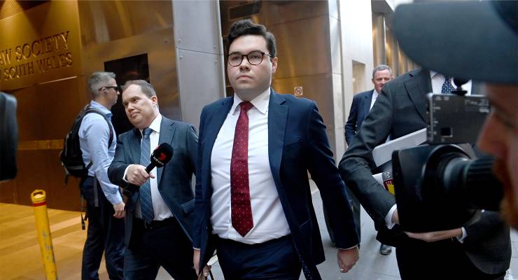 Bruce Lehrmann departs the NSW Federal Court (Image: AAP/Jeremy Piper)