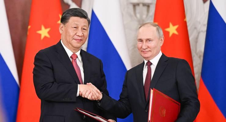 Chinese President Xi Jinping and Russian President Vladimir Putin