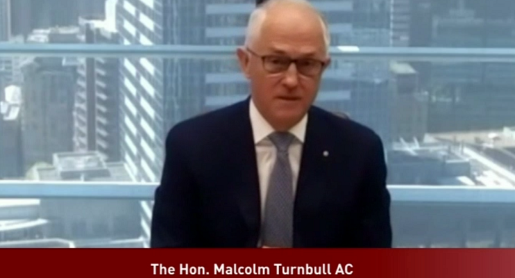 Malcolm Turnbull gives evidence to the robodebt royal commission (Image: Supplied)