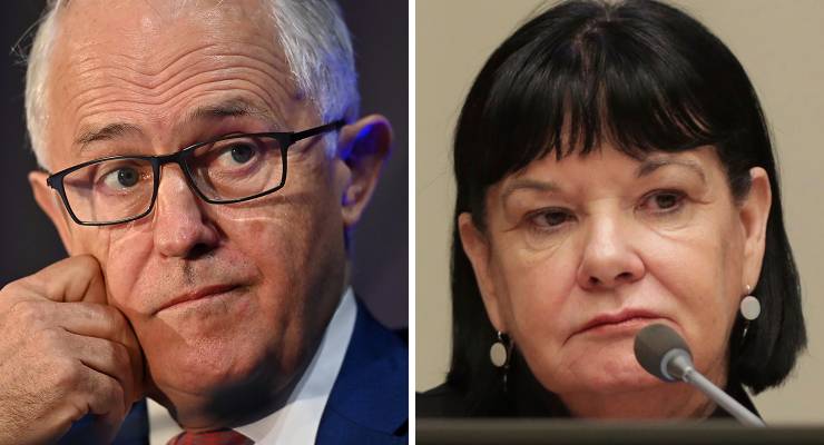 Former PM Malcolm Turnbull and labour movement veteran Sharan Burrow