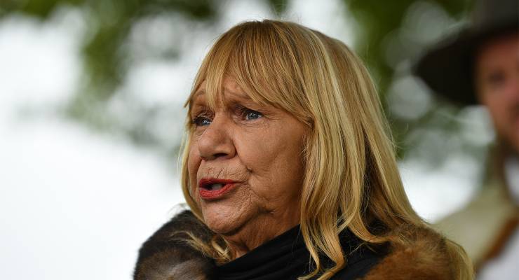 Aunty Geraldine Atkinson, outgoing co-chair of the First Peoples’ Assembly of Victoria (Image: AAP/James Ross)