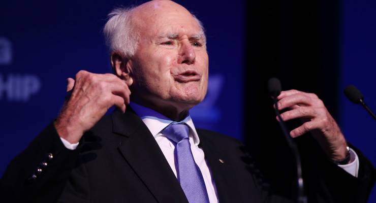 Former Liberal prime minister John Howard